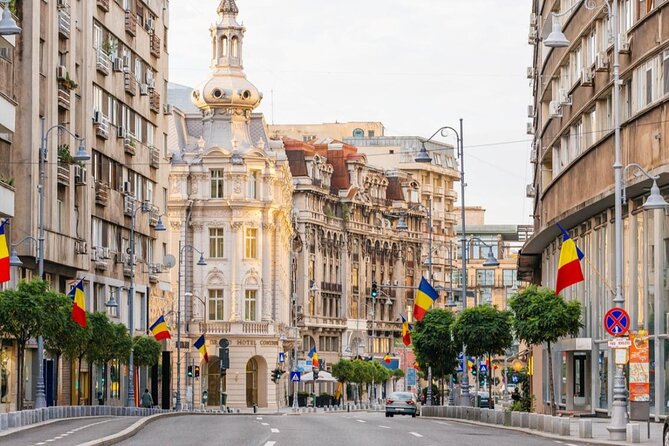 4h Bucharest Panoramic Tour by Car with stops - University’s Square and the political story of Revolution Square