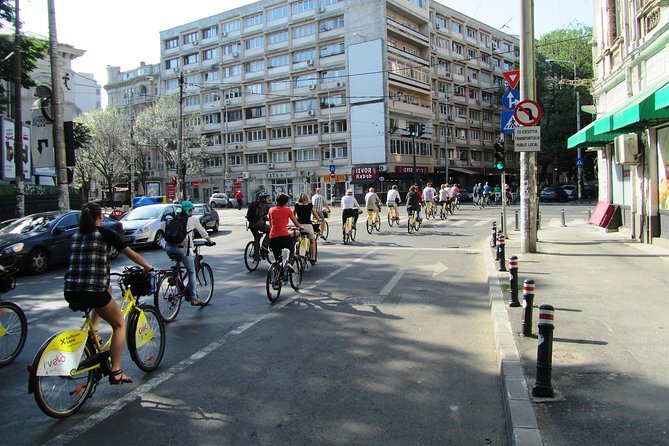 Bicycle Sightseeing in Bucharest - The Romanian Athenaeum and the optional 10 lei visit