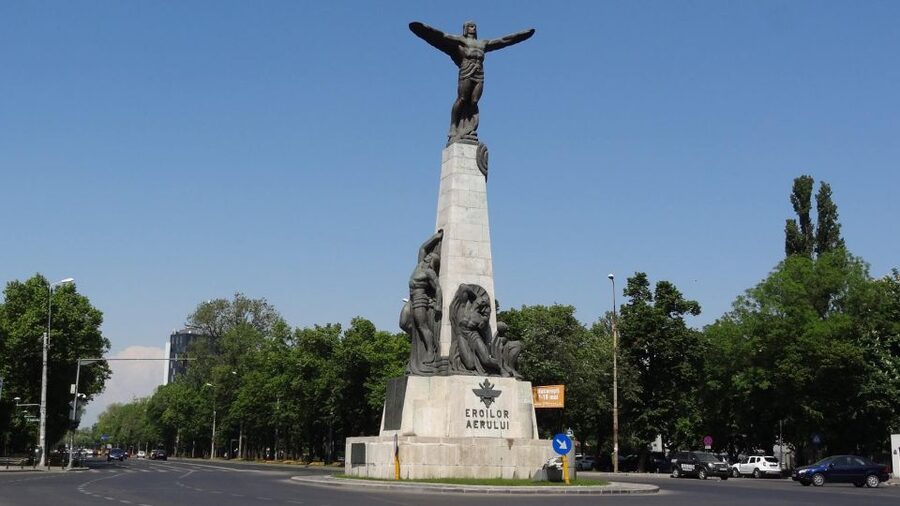 Bucharest 3–Hour Private City Tour - University Square and the city seen from the van