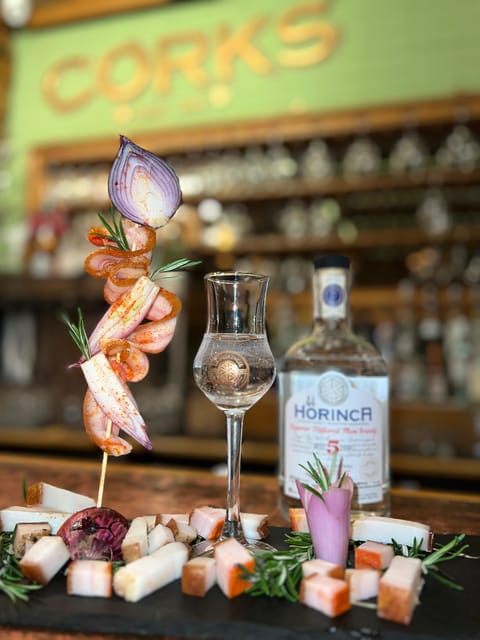 Bucharest: Romanian Spirits Tasting Experience at Corks - What fills the five tasting glasses
