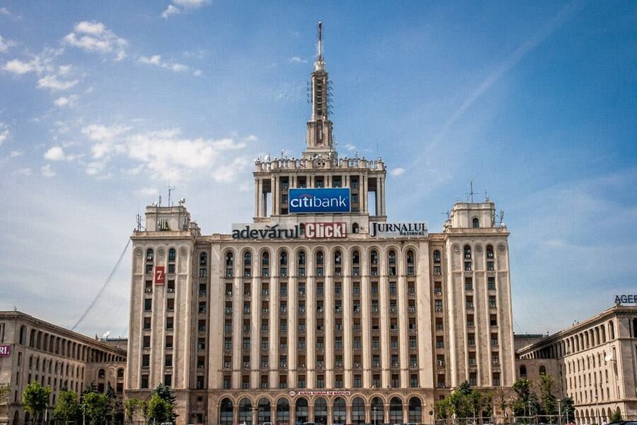 Bucharest: The "Last Days of Communism" Tour - Starting at Free Press Square and the first communist building