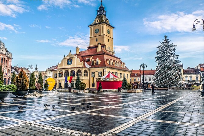 Private Guided Tour of Peles Castle and Bran Castle from Bucharest - Brasov’s medieval center adds balance