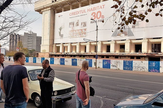 Private -RedPatrol Tour of Bucharest with a Romanian Vintage Car - Government buildings and older Bucharest neighborhoods