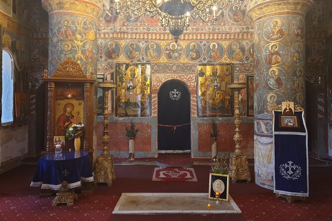 Sacred Monasteries Private Tour: Snagov, Țigănești & Căldărușani - Snagov Monastery, the island bridge, and Vlad Tepes
