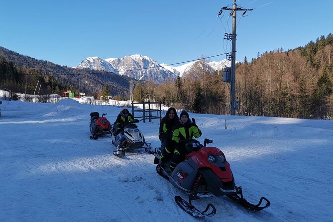 SnowMobiles Tour in Carpathian Mountains - One Hour of Shared Snowmobile Riding