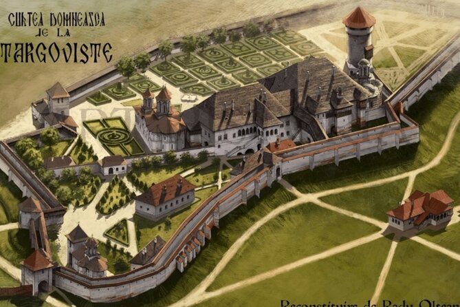 The Real Dracula's Castle in Targoviste, Winery and Dracula' Tomb - Climbing Chindia Tower for the court view