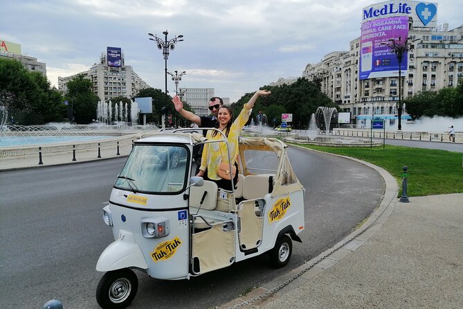 Tuk Tuk Bucharest Tour - Unique Experience in town! - Royal buildings, the Athenaeum, and Revolution Square